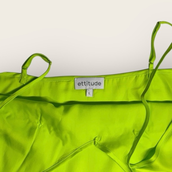 NWT | Ettitude | Signature Sateen Cami Top | Lime Green | Various Sizes - Picture 4 of 12